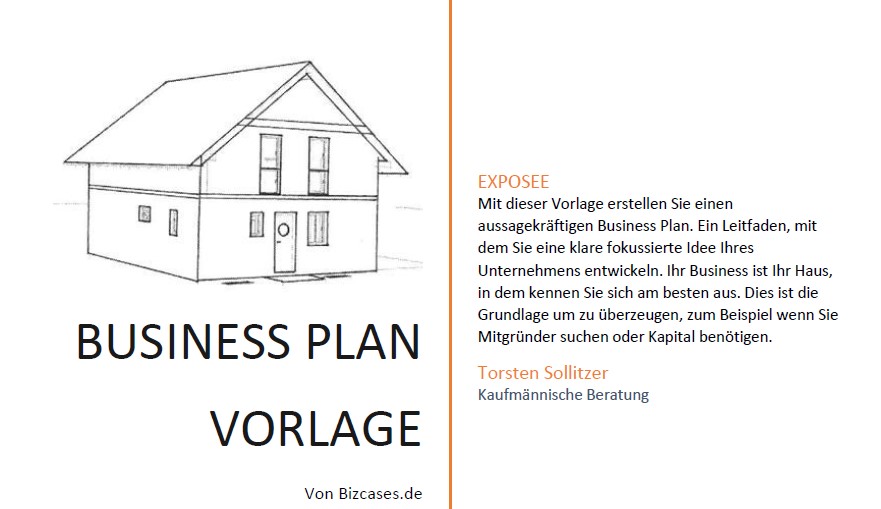 Vorschau Bild Business Plan Vorlage von bizcases.de